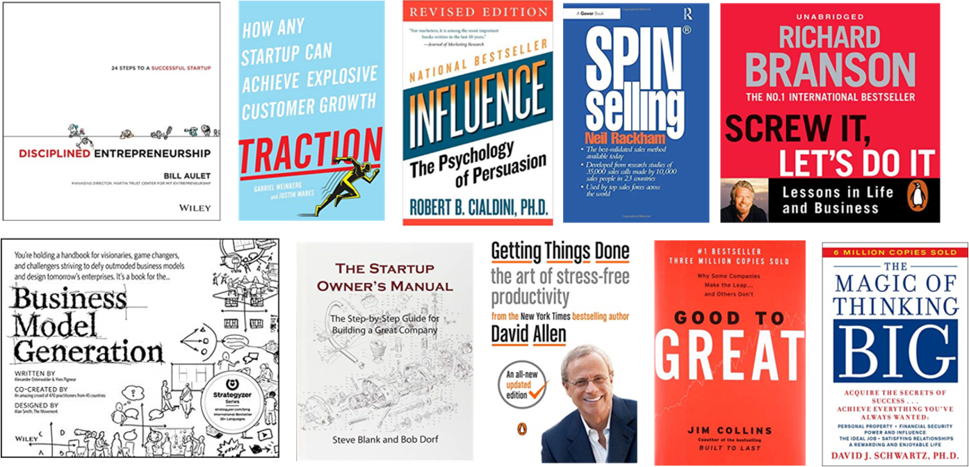 Top 10 books for startup owners